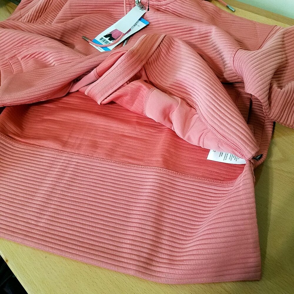 DKNY Tech Ottoman Jacket Rust Women’s Size Large NWT - Picture 10 of 13